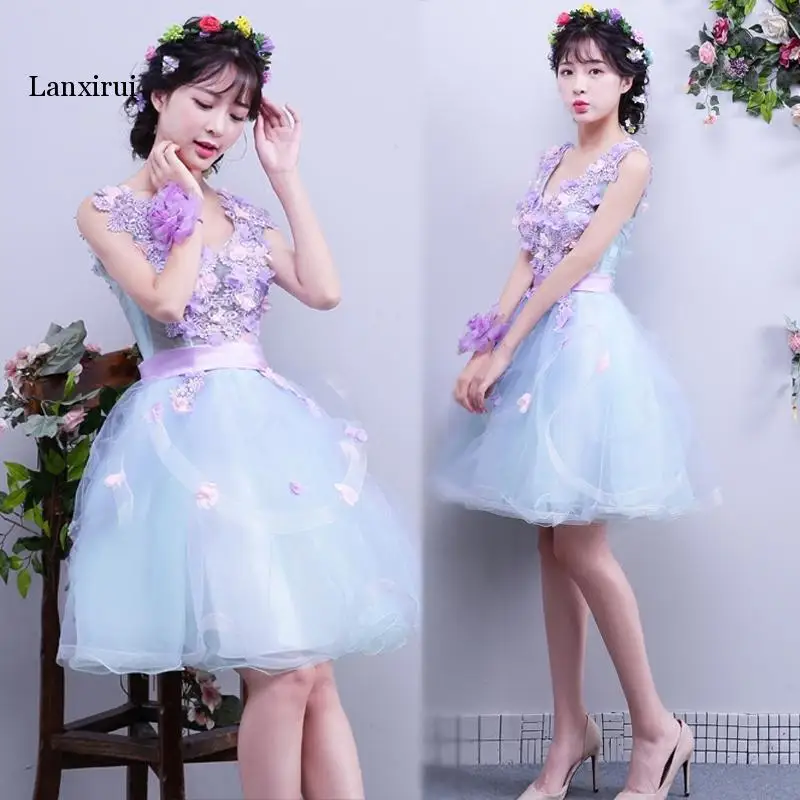 Новое поступление платьев вечерние платья выше колена с v образным вырезом и