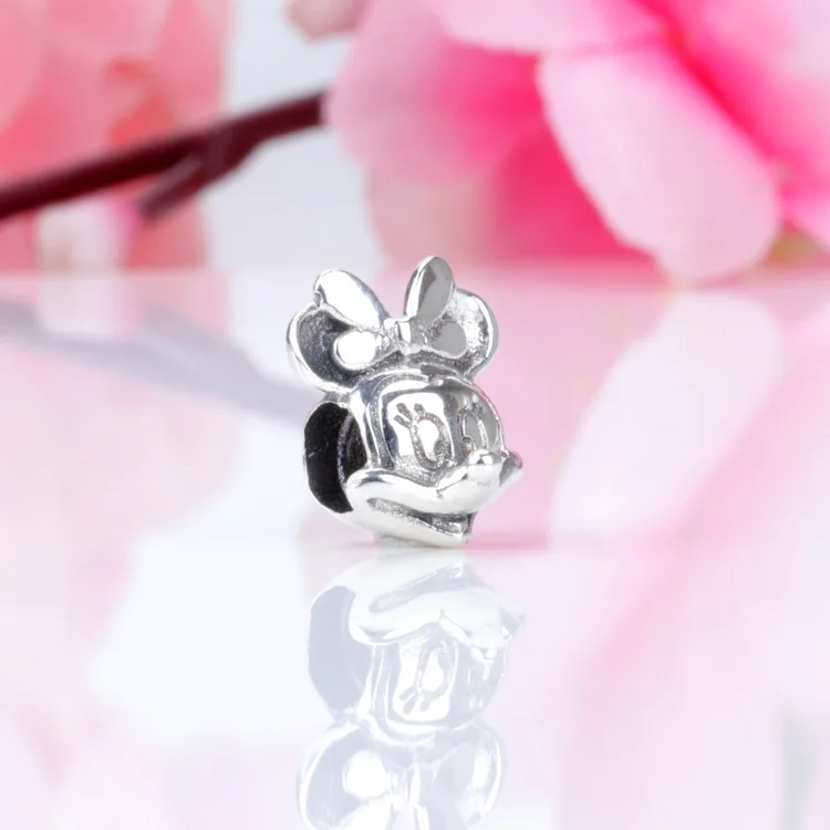 

DoDoFly Hot Sale 925 Sterling Silver Minnie Bead Charm Fit Original Bracelet Women Jewelry Making Gift