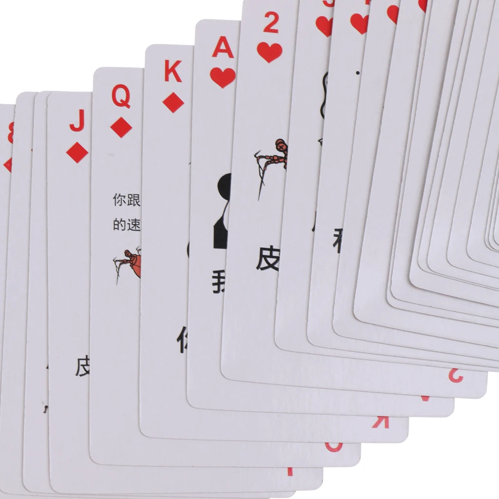 54 шт. забавные изображения игральные карты покер набор вечерние Poker игры