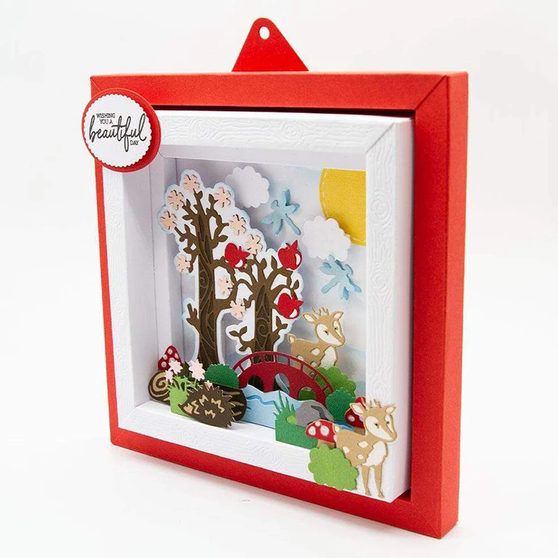 

Металлические трафареты Panalisacraft с изображением животных, леса, трафареты для «сделай сам», скрапбукинг, декоративное тиснение, бумажные отк...