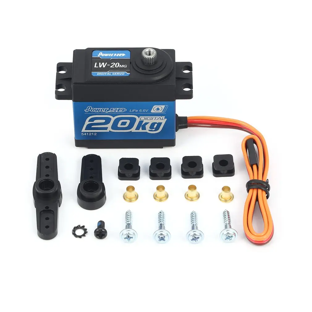 

Power HD LW-20MG Waterproof Digital Servo For 1/10 1/8 RC Car RC Model JR/futaba Compatible