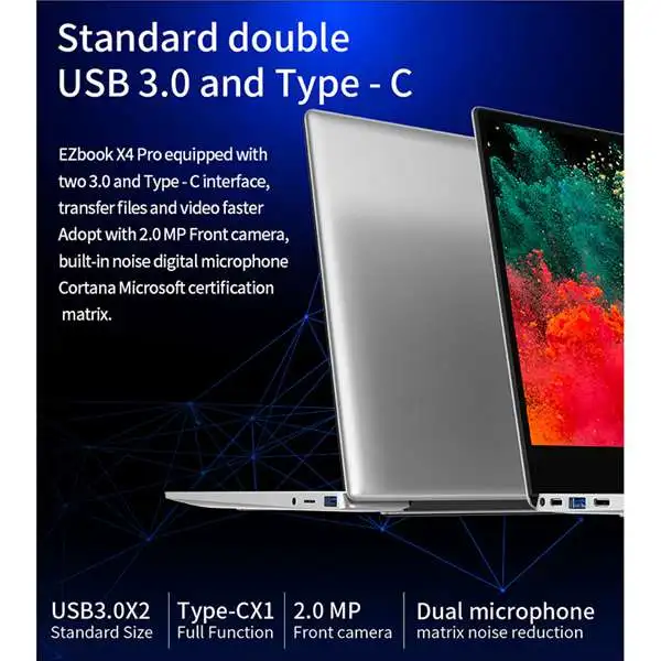 Jumper Ezbook X4 Pro ноутбук 14 дюймов Fhd Int-el Core I3-5005U 8 Гб Ram 256 ГБ Rom Ssd двухдиапазонный WIFI Windows 10 ноутбук