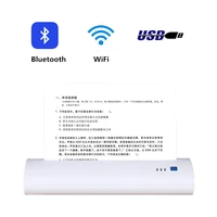 ny portable wireless wifi bluetooth office file document student homework test paper picture take photo a4 mini thermal printer