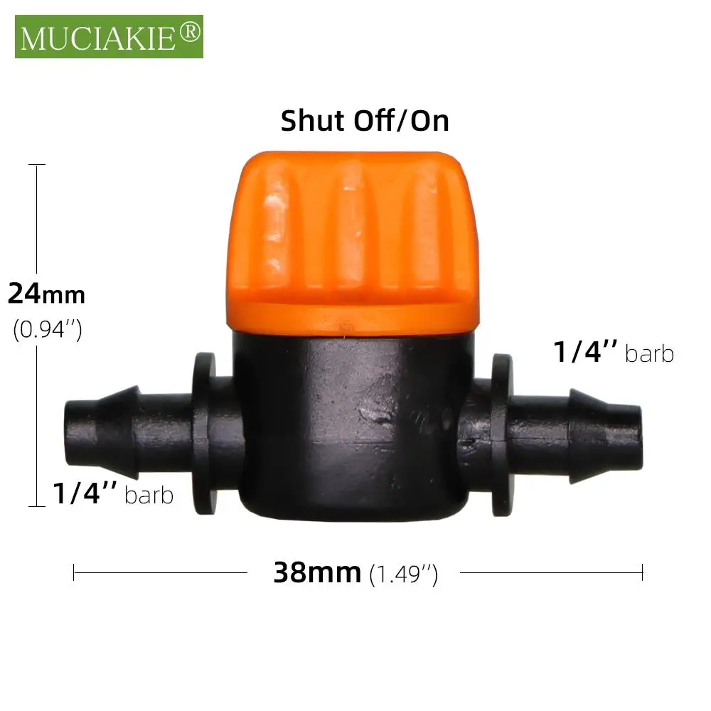 20 шт. мини-клапан для капельного орошения 4/7 дюйма