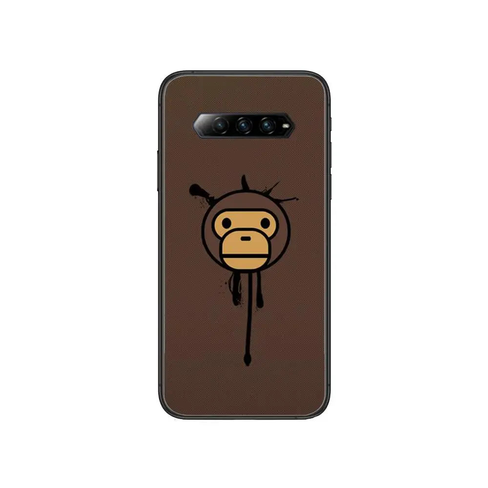 

Cute monkey cartoon BABY MILO Anime Phone Case For xiaomi Black Shark 2 3 3s 4 Pro Helo Black Cover Silicone Back Prett