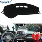Для Peugeot 208 2012  2019 Active Allure GTI 2015 коврик для приборной панели защитная накладка абажур накладка интерьерная наклейка аксессуары