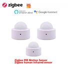 Инфракрасный датчик движения Zigbee 3,0, Tuya, умный беспроводной датчик человеческого тела, инфракрасное освещение, работает со шлюзом