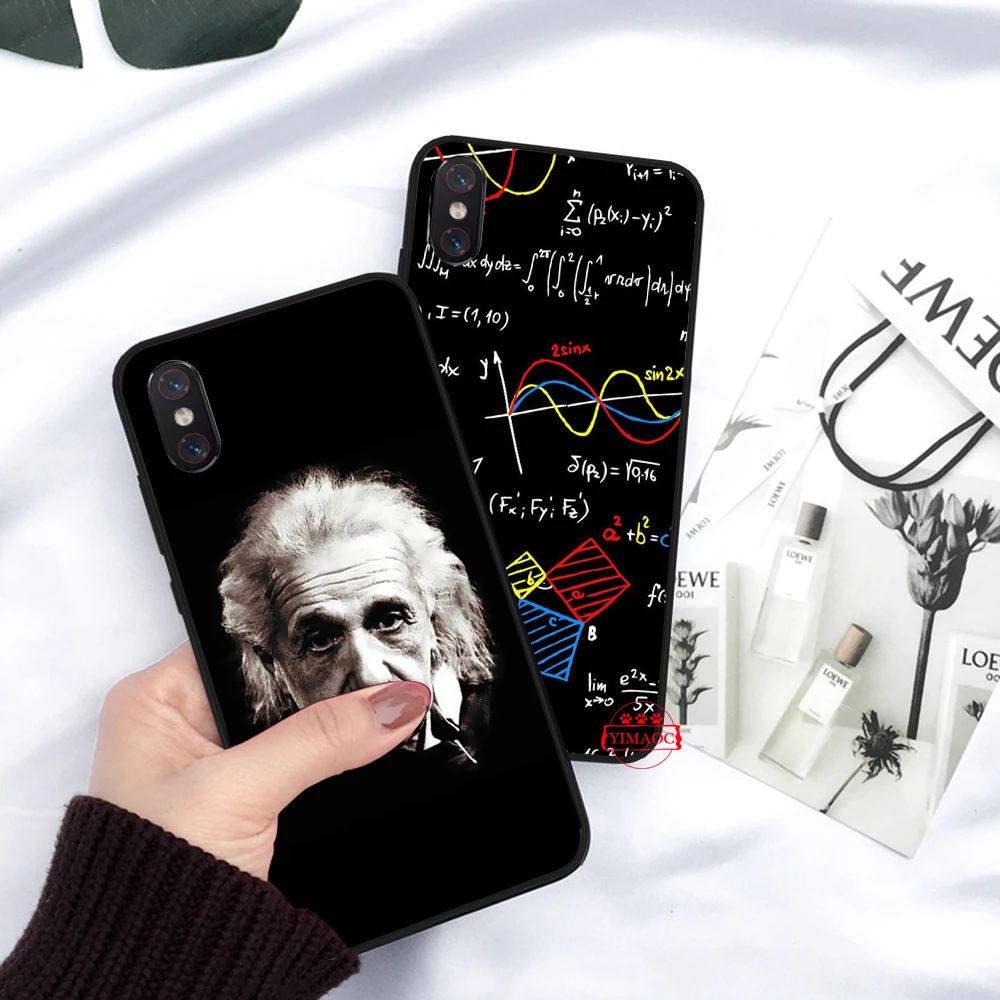 Mc2 с E = mc Математика Альберт Эйнштейн силиконовый чехол для Xiaomi 6 8 9 SE A1 A2 A3 Lite F1 Mix 2S