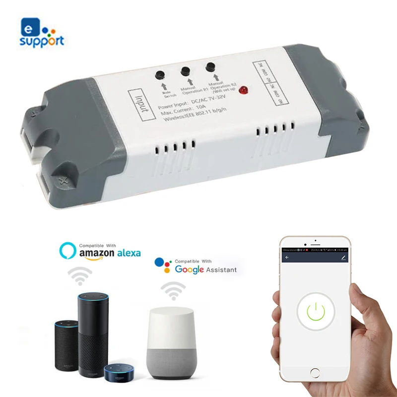 2 канала умный Wifi DIY Переключатель для приложения eWelink беспроводной модуль