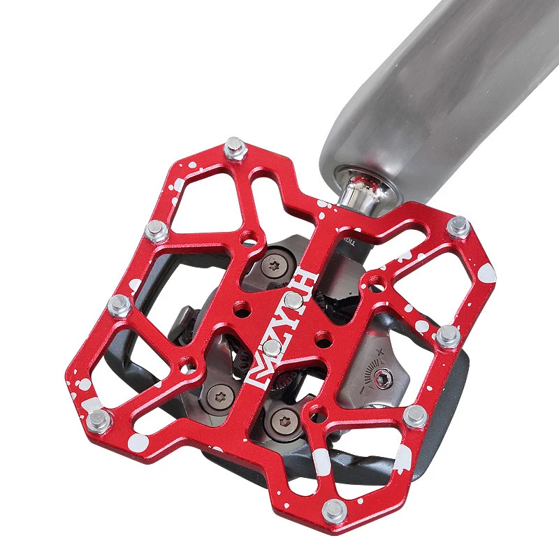 1 пара педаль горного велосипеда из алюминиевого сплава самоблокирующиеся