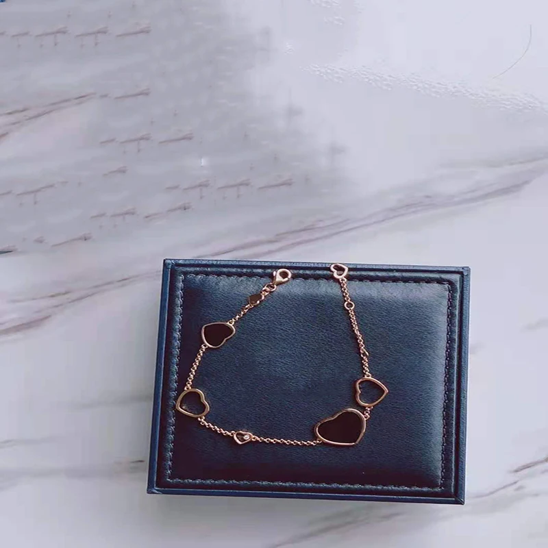 

Ladies Elegant Fashion Heart Shaped Red Agate Pendant Bracelet S925 Sterling Silver Original High Quality Exquisite Gift