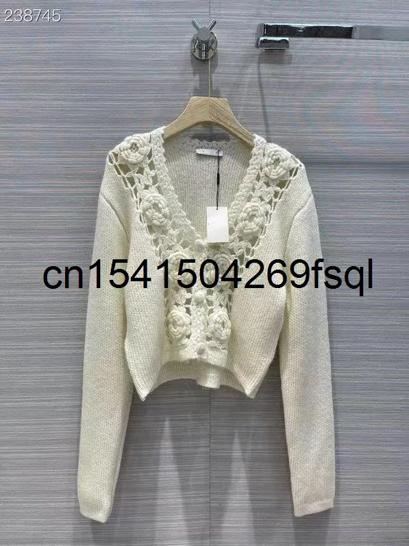 

New 2021 New Women Winter Handmade Sweater Cardigans V-Neck Single Breasted Chic Knit Sweater Long Sleeves Solid Cardigans