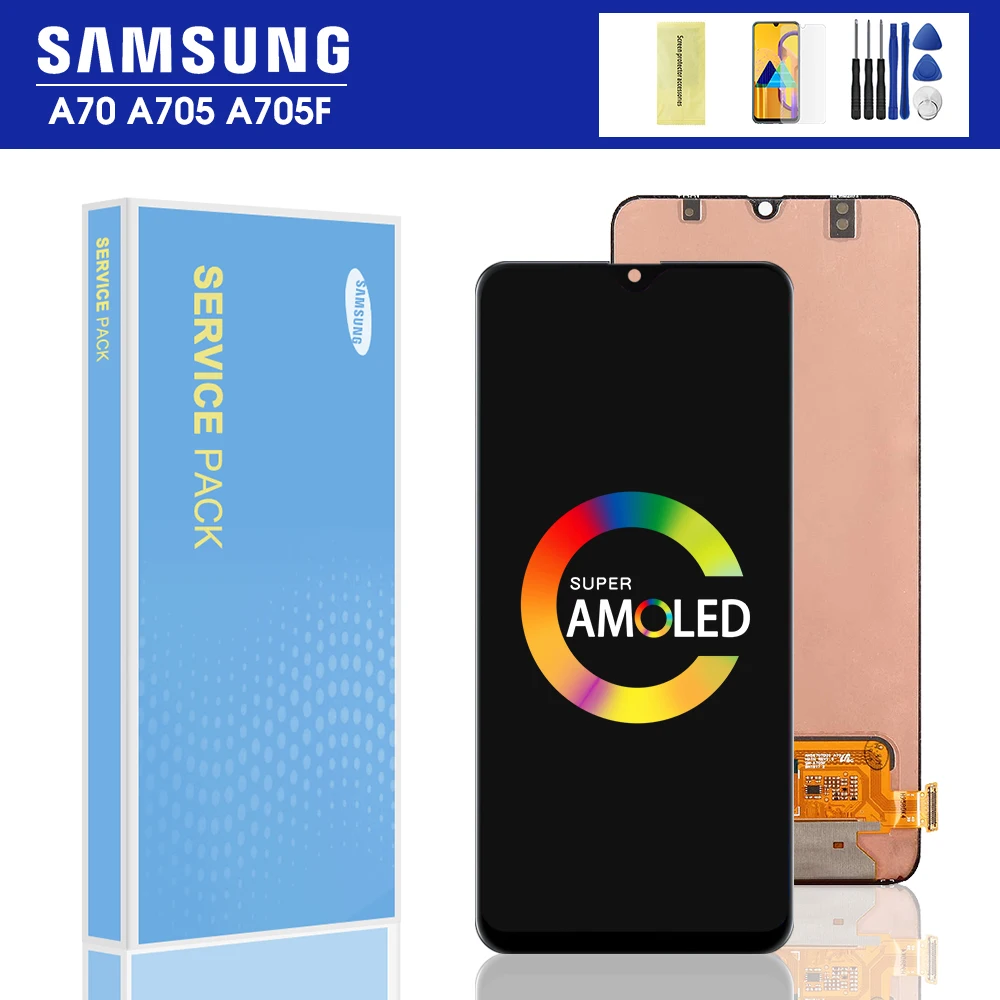 6 7 &quotоригинальный A70 ЖК дисплей для Samsung galaxy 2019 A705 A705F SM сенсорный экран дигитайзер