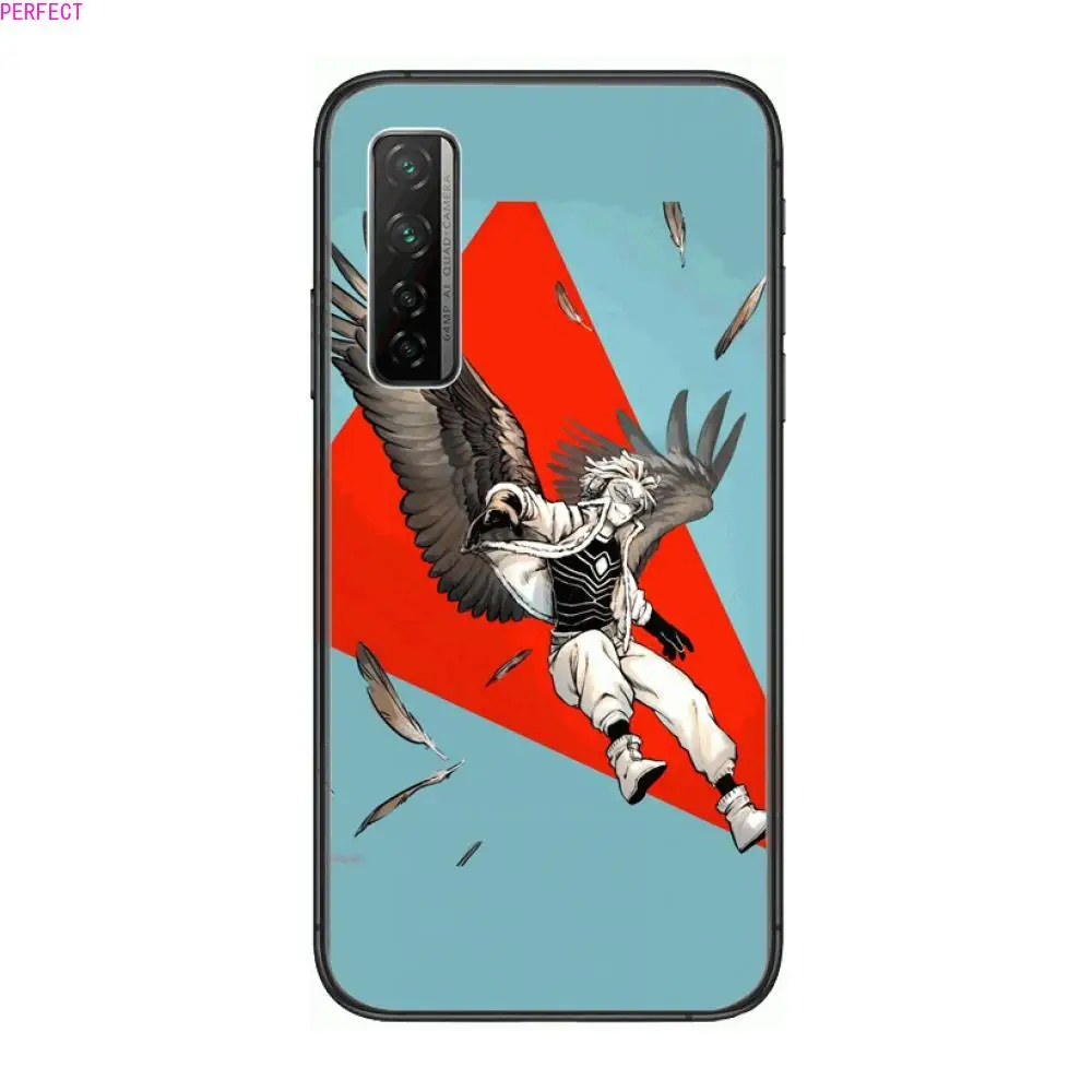 

Anime Bnha hawks casaco Phone Case For Huawei mate 40 30 10 20 40 8 9 Lite Z Pro Black Etui 3D Coque Painting Hoesjes 5g black