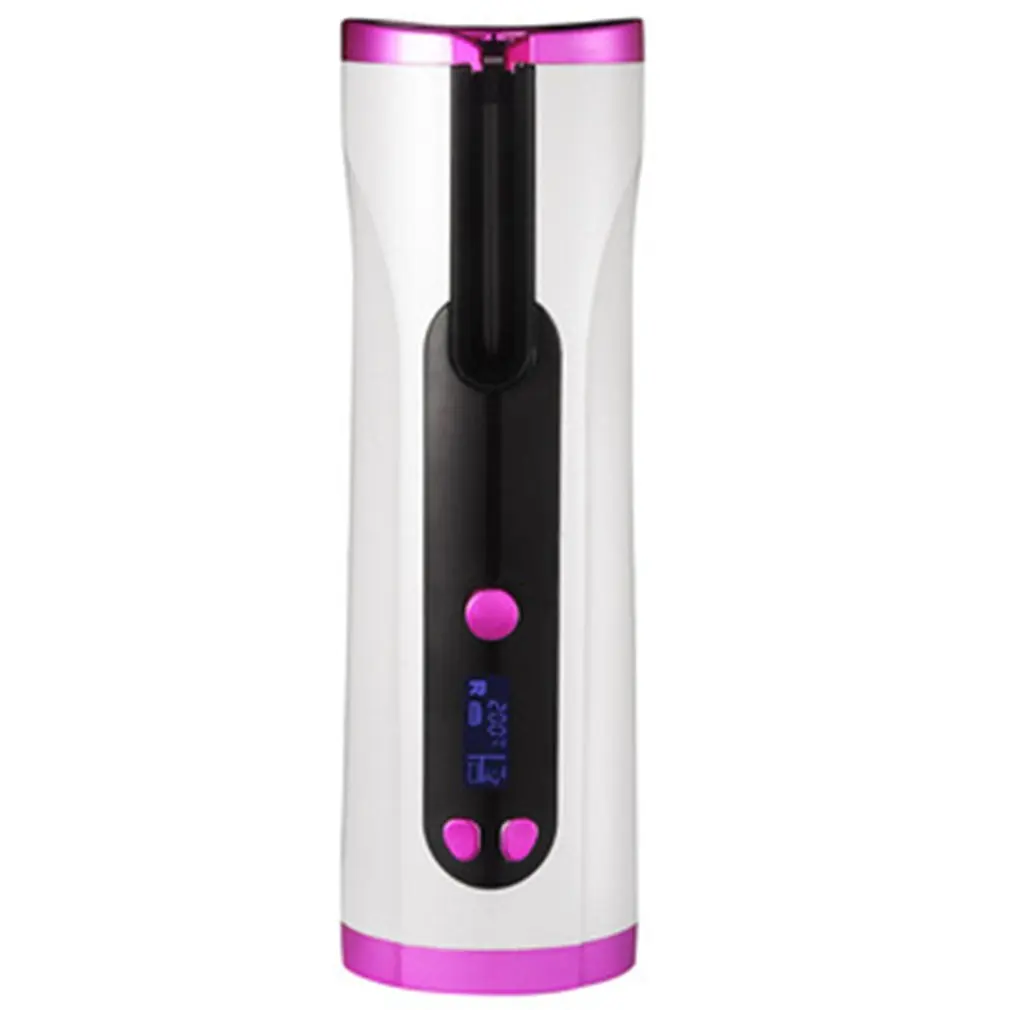 

Automatic Ceramic Hair Curling Iron Wavy Hair Curling Tongs Beach Waves Iron Curling Wand Cordless Usb Air Curler