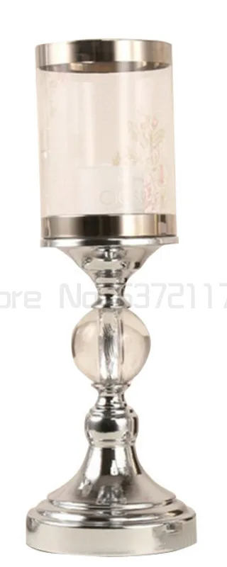 

Decorative Glass Candle Stand Holders Decoration Metal Candlestick Creative Candle Holders Table Living Room Ornaments FC243