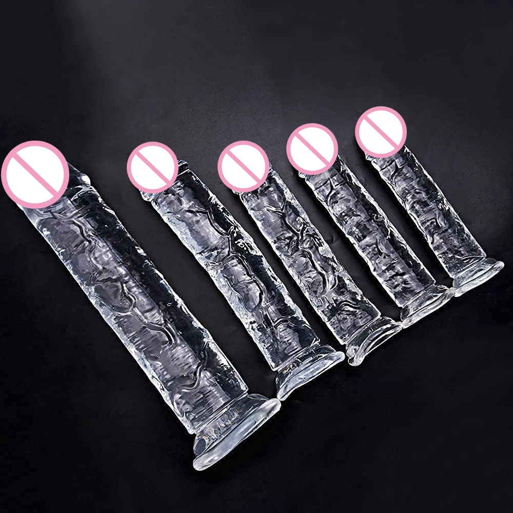 Фаллоимитатор XXL мягкий и реалистичный фаллоимитатор для начинающих прозрачный