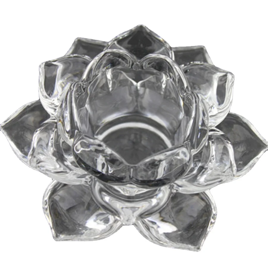 Рождественская стеклянная палочка для свечей чайный светильник с кристаллами