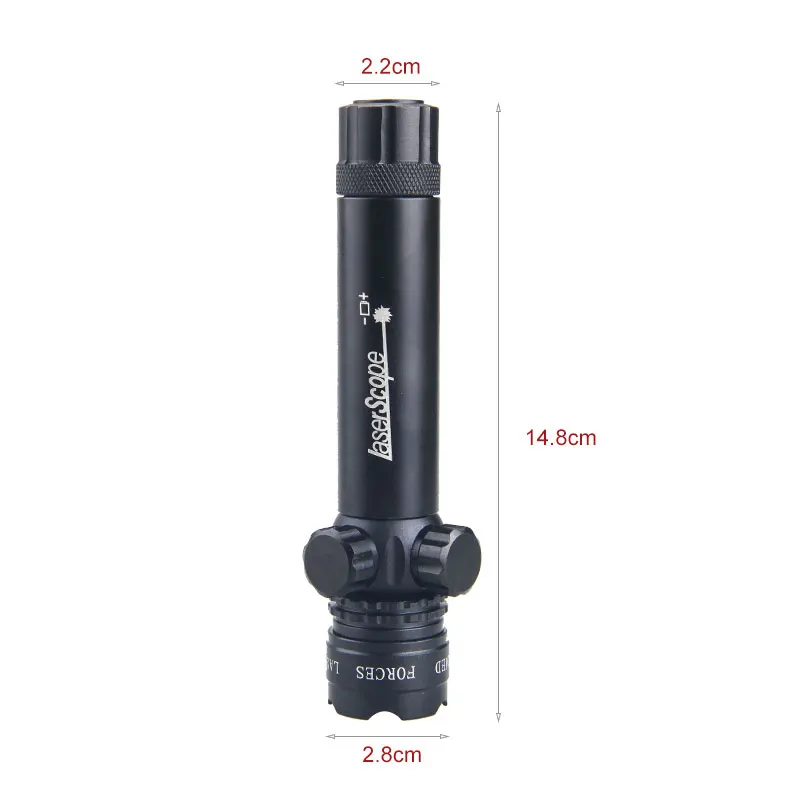 Тактическая охотничья красная лазерная точка прицела Регулируемый