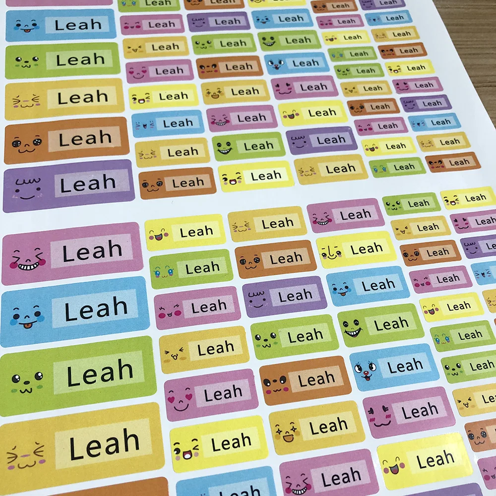 114 шт. стикер с выражением смайлика персонализированные наклейки именем