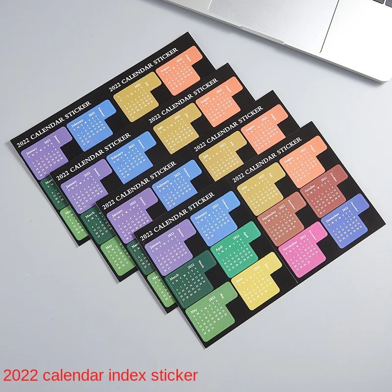 

DIY 2022 Schedule Book Multi-function Convenient Use Independent Colored Note Index Time Management Planner Kawaii Diary Binder