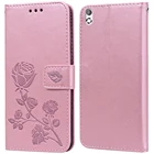 Роскошный кожаный чехол-книжка с откидной крышкой для HTC Desire 816 800 D816W, с двумя Sim-картами и розами, чехол-бумажник с подставкой, чехол для телефона, оболочка