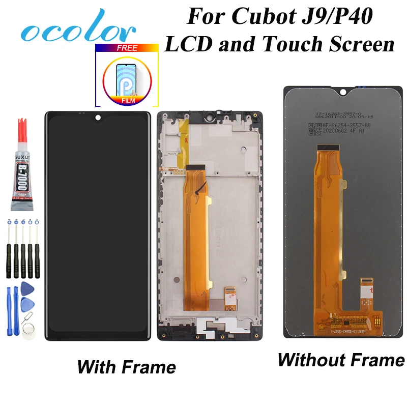ocolor For Cubot J9 P40 LCD Display And Touch Screen Digitizer Assembly Replacement With Tools +Adhesive 6.2 inch | Мобильные