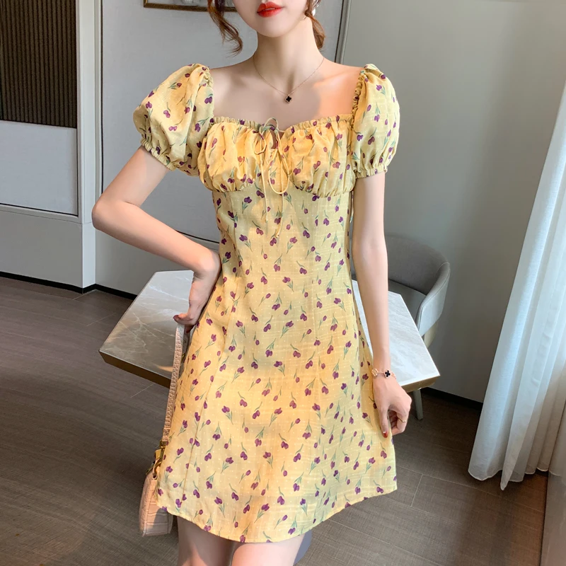 

French film summer sweet western style restoring ancient ways to reduce age tulips are the little girl bind party dress