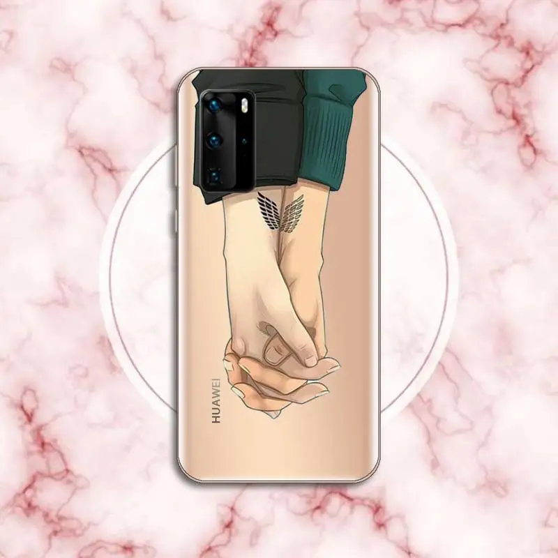 

Anime Attack on Titan Phone Case Transparent for Huawei P honor 8 10i 20 30 40 smart 2019
