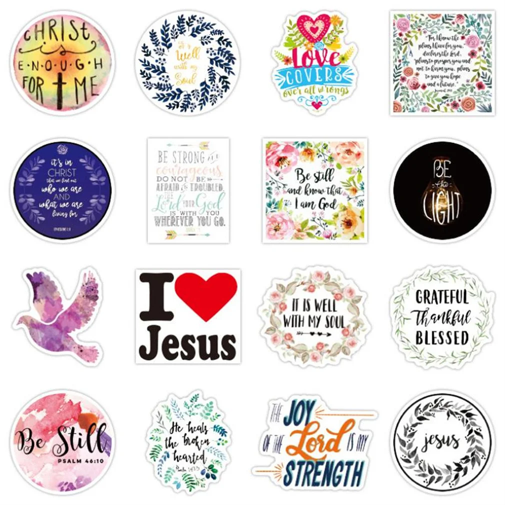 Pegatinas de decoraci&oacute;n de dibujos animados para guitarra, juguete de cuaderno para monopat&iacute;n, stickers, proverbios, Maleta, impermeable, 10/30/50 Uds., venta al por mayor-4