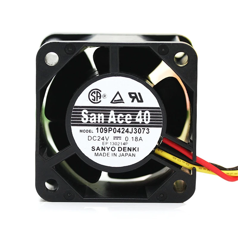Новый San Ace 40 4 см сервер вентилятор 4028 40*40*28mm 24V 0.18A 0.095A Сервер охлаждения 109P0424J3073