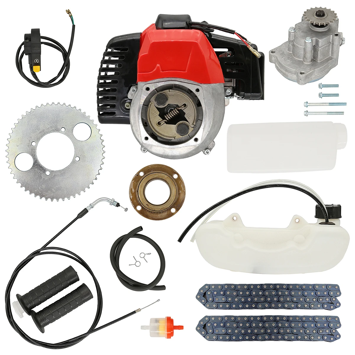 

Велосипед 49cc, 2 такта, газ, рандомный DIY моторизованный велосипед, газовый моторизованный велосипед, велосипедный комплект T8f цепь