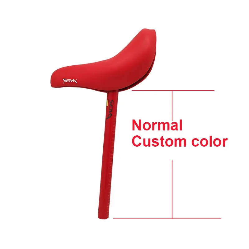 Custom color note us Велосипедный Подседельный штырь и седло 22,2 мм SEMA супер светильник 170 г балансировочный велосипед/стридеры/нажимной велосипед/BMX седло черный/красный высокое качество Лидер продаж - Цвет: Custom color note us