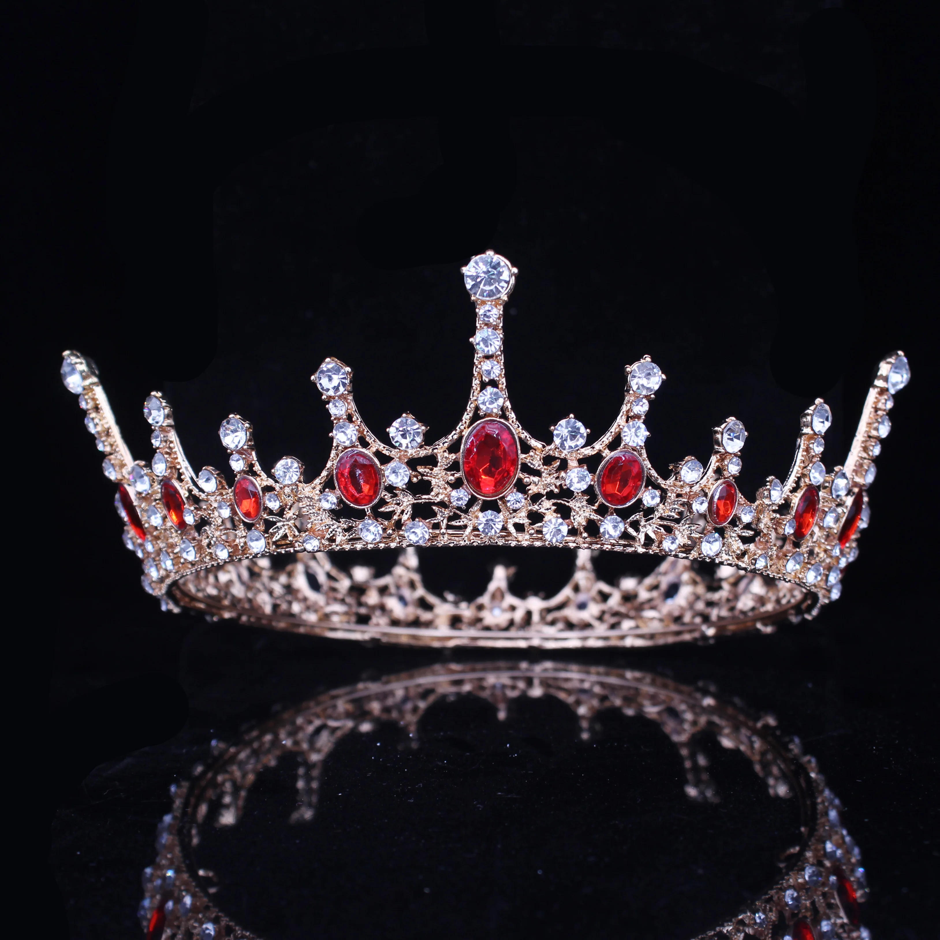 Винтажная свадебная тиара Корона невесты королева король барокко головной убор