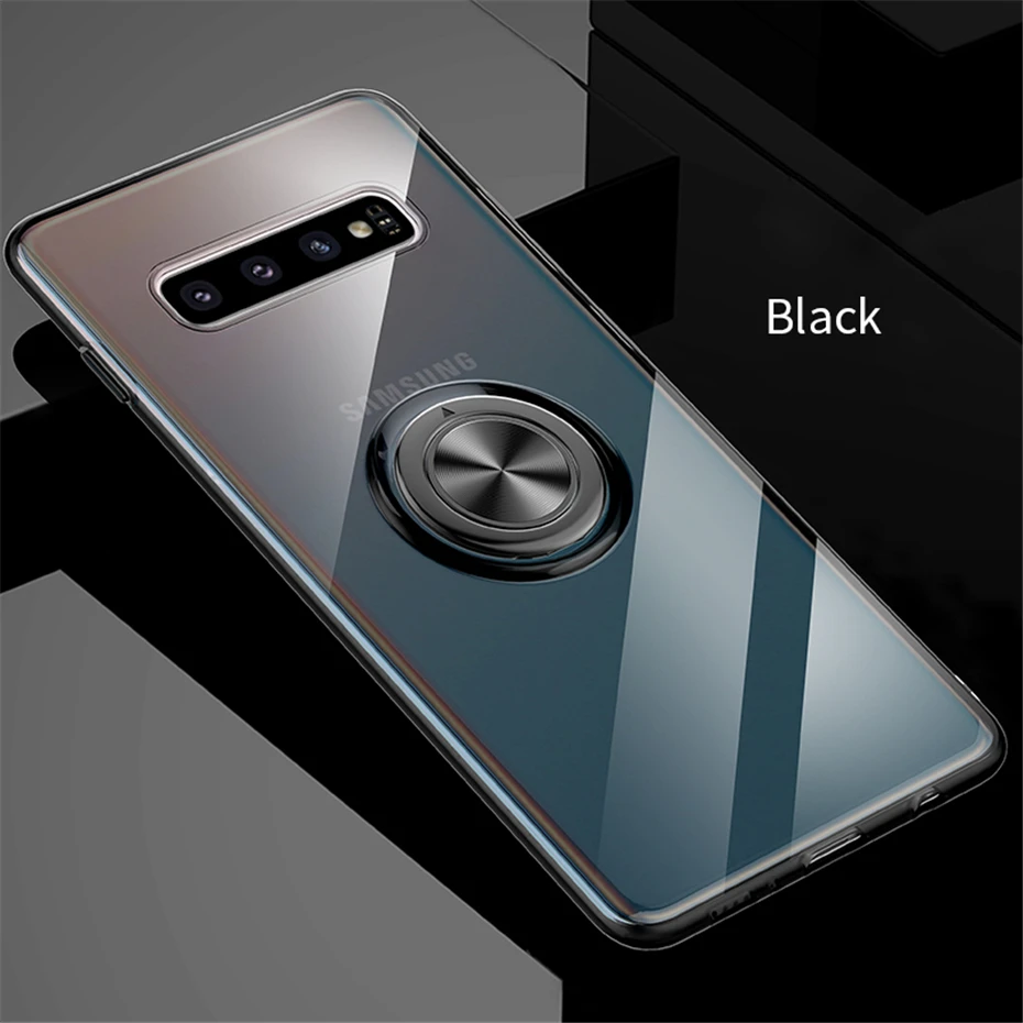 Для samsung Galaxy S10 5G S10 S9 S8 Plus Note 9 Note 8 A7 A9 S10e M20 M30 Примечание 10 чехол крышка Мягкий силиконовый чехол с кольцом держатель