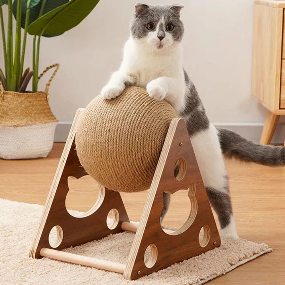 

Natural Sisal Cat Scratball Ball Anti Scratch For Cats And Kittens Interactive Pet Scratcher Toys For Cats Pets Accessories