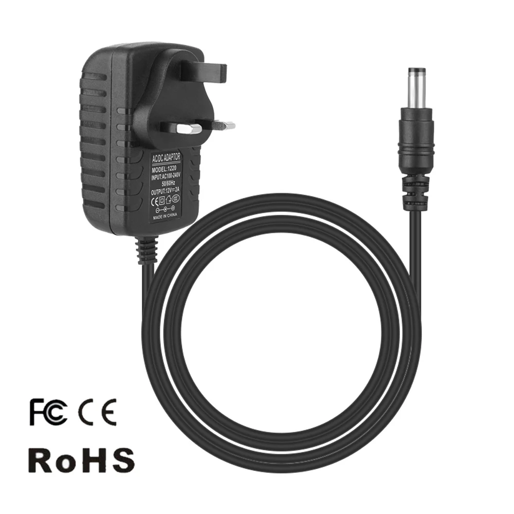 Вилка стандарта Великобритании 5 В 12 1 А 2 адаптер питания переменного/постоянного