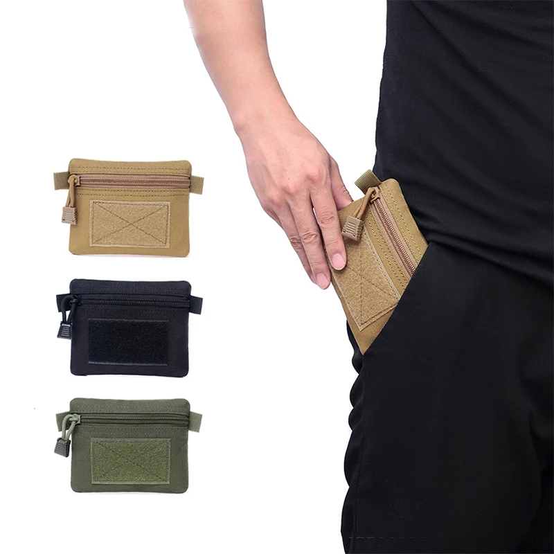 

Outdoor EDC Molle Pouch Wallet Waterproof Portable Travel Zipper Waist Bag