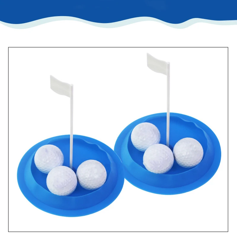 

All Direction Golf Putting Cup Soft Rubber Practice Putter Hole Green Flag Training Tool Outdoor Golf Practice Disc