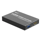 4K вход USB 2,0 Карта видеозахвата 1080P коробка для записи игр для PS4 XBOX PS3 компьютера OBS прямая трансляция пластина с HDMI петлей