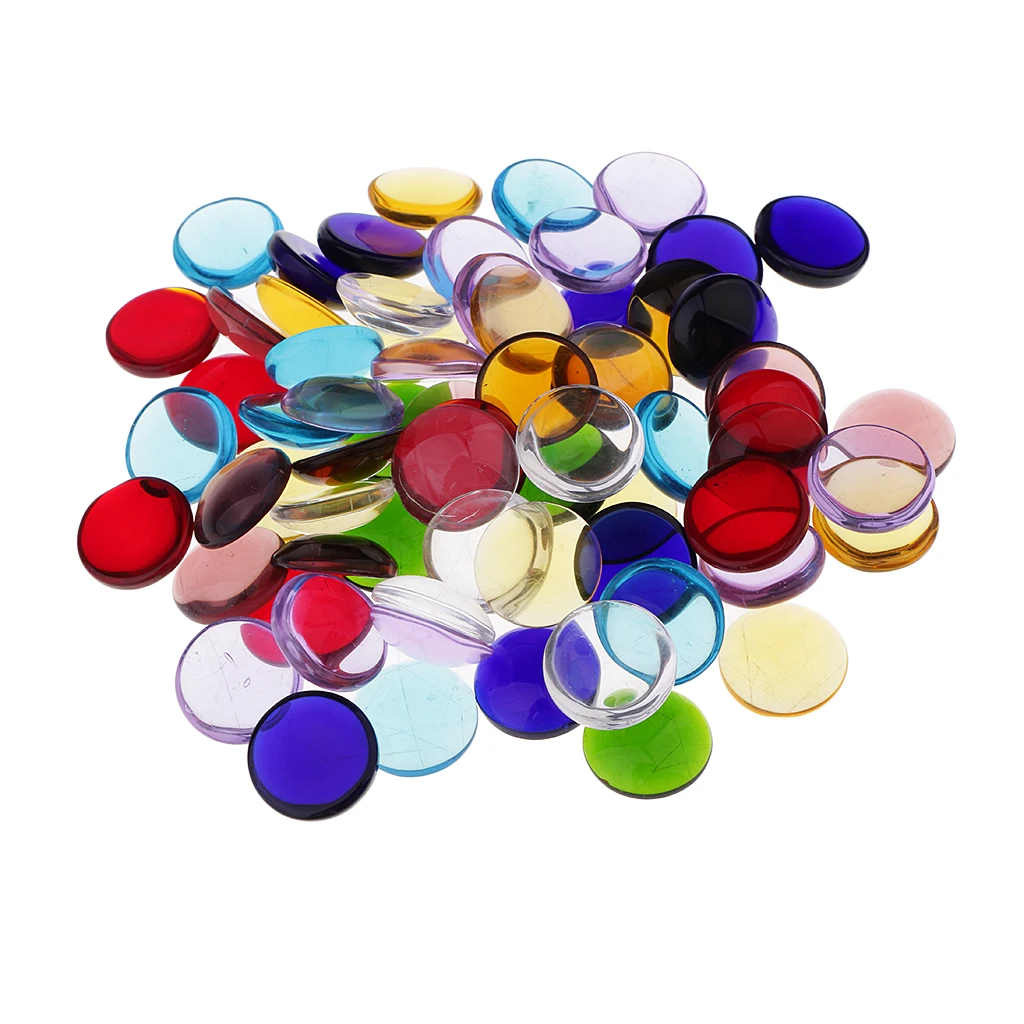 Мозаичная плитка из стекловолокна 100 г круглой формы для рукоделия 15 мм