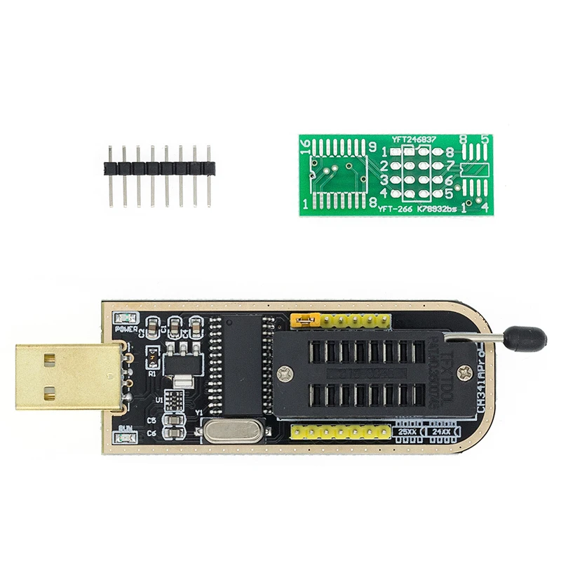 USB-программатор CH341A 24 25 серия EEPROM модуль программатора с флэш-BIOS + зажим SOIC8 SOP8 для
