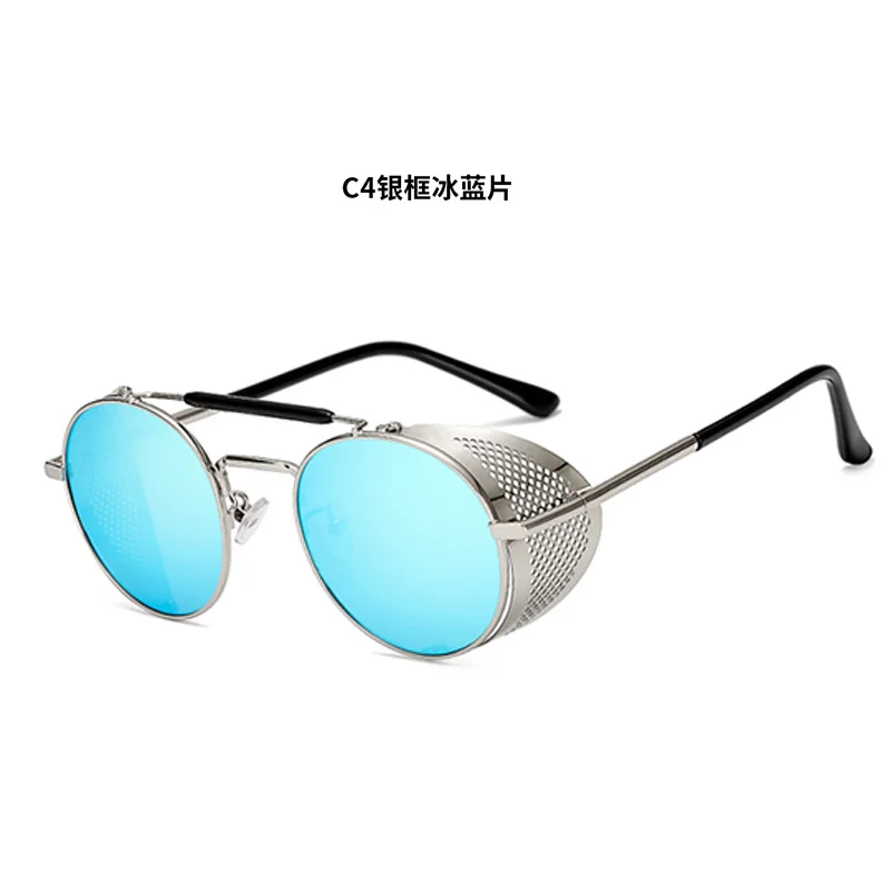 Sliver Blue Хорошая O Для мужчин s Кроули Дэвид Теннант солнцезащитные очки Косплэй реквизит панк-очки лобовое стекло для мужчин и женщин солнцезащитные очки Для женщин Для мужчин солнцезащитные очки - Цвет: Sliver Blue