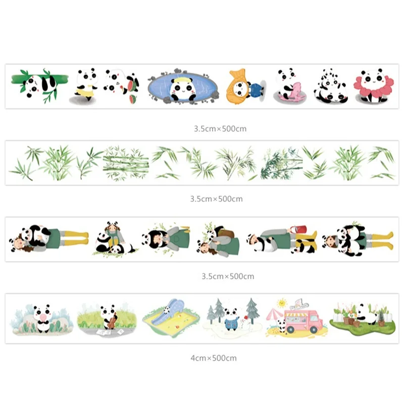 

4pcs Lovely Panda Washi Tape Chinese Style Decorative Masking Tapes Stickers for Journal Diary Scrapbooks Art Supplies H6475