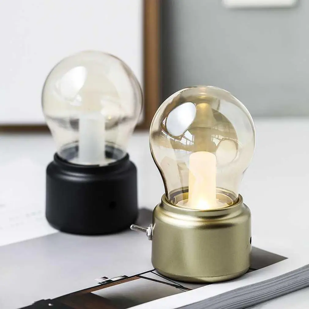 

Creative LED Retro Charging Night Light USB Rechargeable Night Light Decoration Light Bulb Lamp LED Lamp