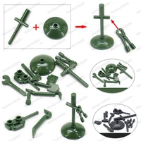 assembly military green tool set walkie talkie wrench building block force ww2 army logistics figures repair model boy gift toys