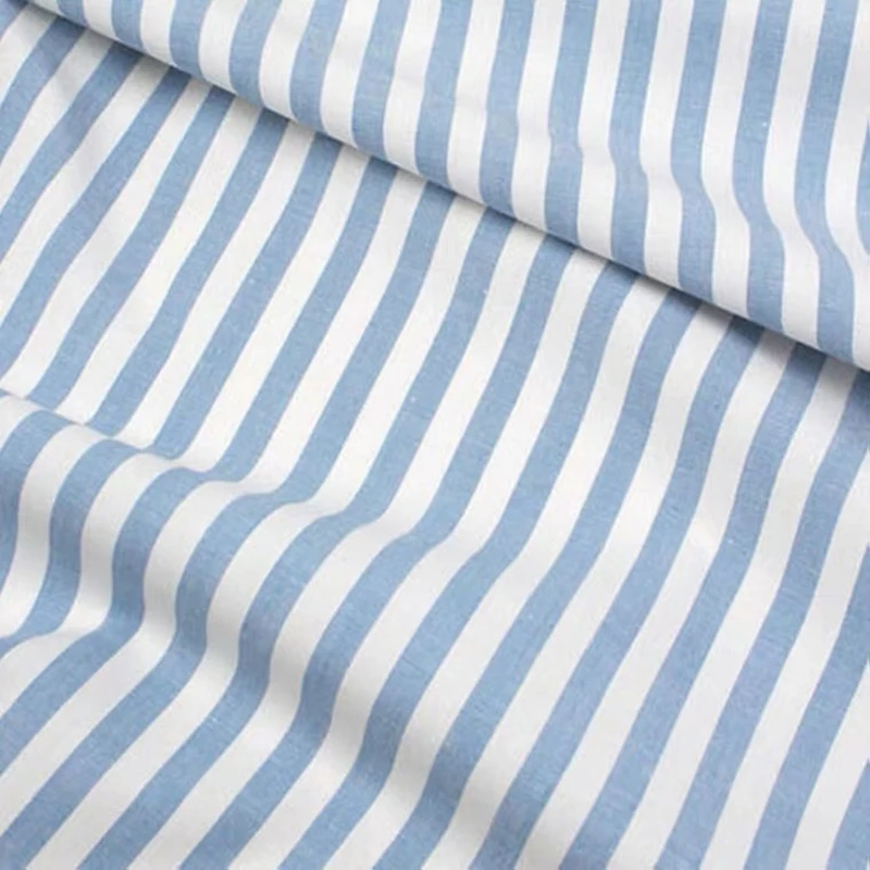 Linen Cotton Fabric Cloth For Patchwork Quilting Grid Fabrics DIY Bags Baby Clothing Dress Handmade Sewing Textile Materials | Дом и сад