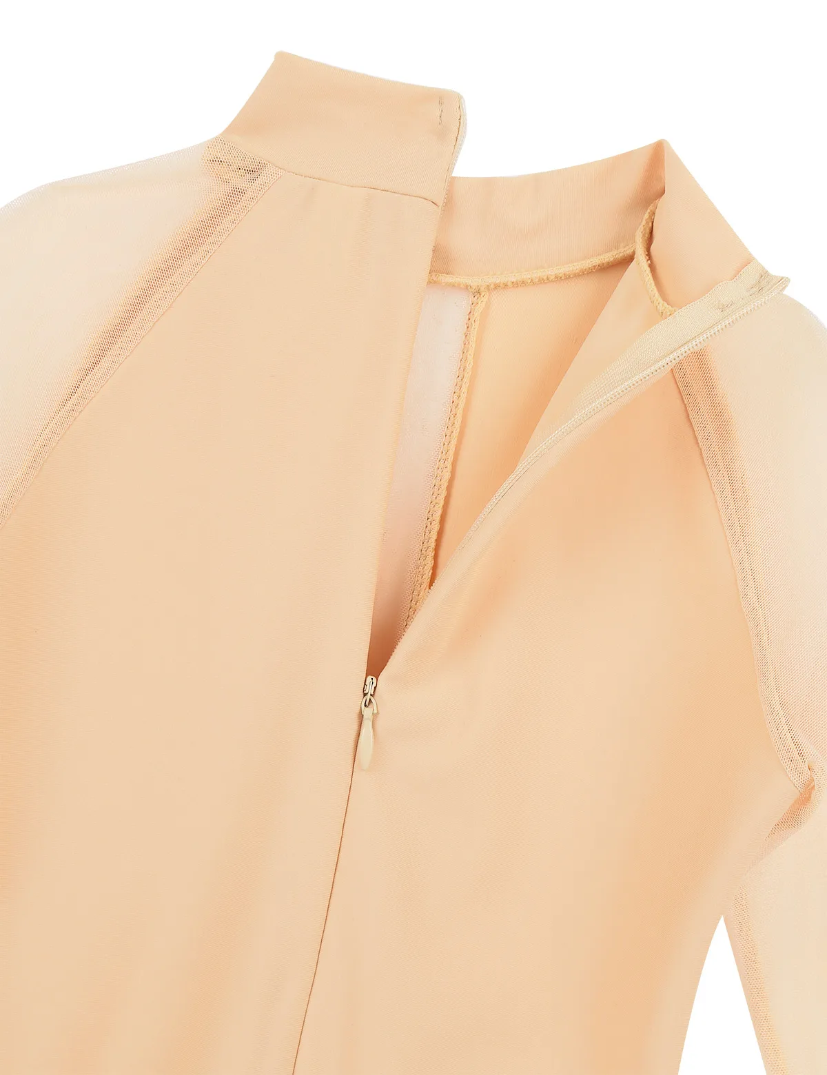 Детский сетчатый комбинезон для девочек с длинными рукавами воротником стойкой