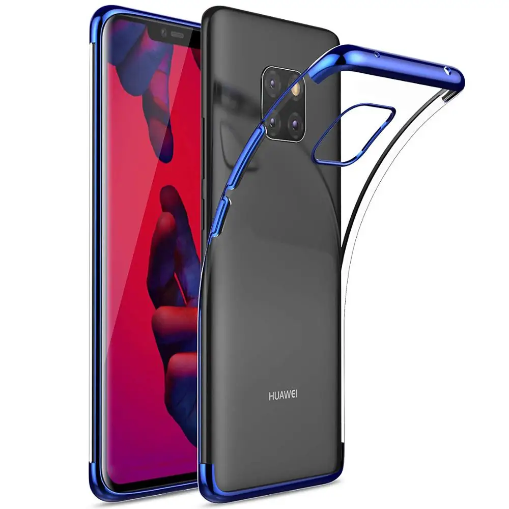 Elec Plating чехол для Huawei P40 P30 Mate 30 Pro 20 Lite 10 Чехол Покрытие мягкий ТПУ прозрачный