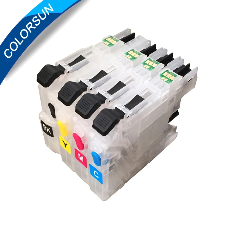 Короткие многоразовые картриджи LC231 LC233 4 шт. для смартфонов/J4120/J4620/J5320|Чернильные